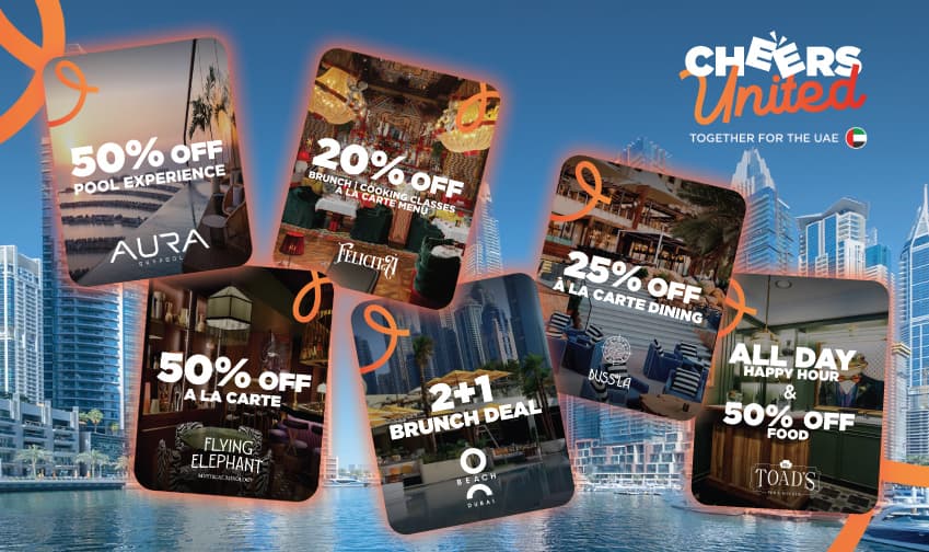 Cheers United: The Best Dining and Drinks Deals in Dubai
